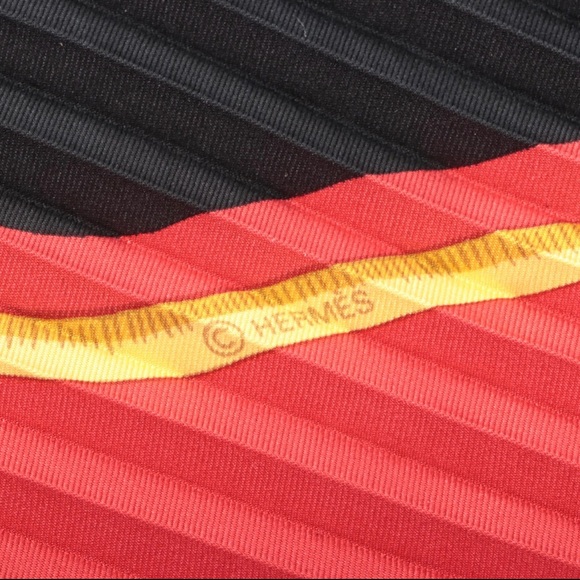 Hermes “Le Tiger Royal” Plisse Silk Twill Scarf with Box - Picture 3 of 5